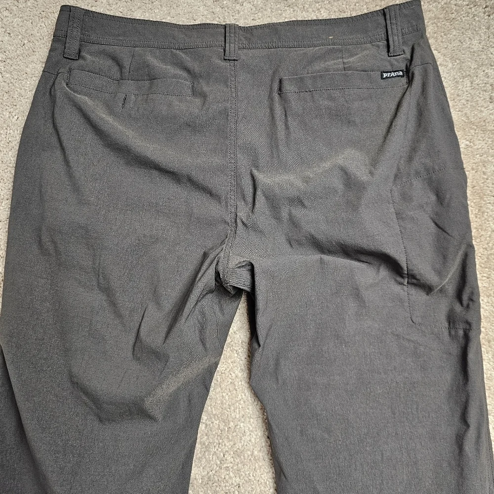 Prana Stretch Slim Fit Alameda Performance Hiking Outdoor Pants Nylon Mens 38x30